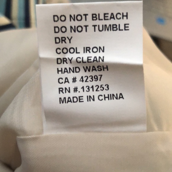 Pink Martini Blue White Stripe Front Pleats Pockets Skirt size Large - Picture 12 of 12